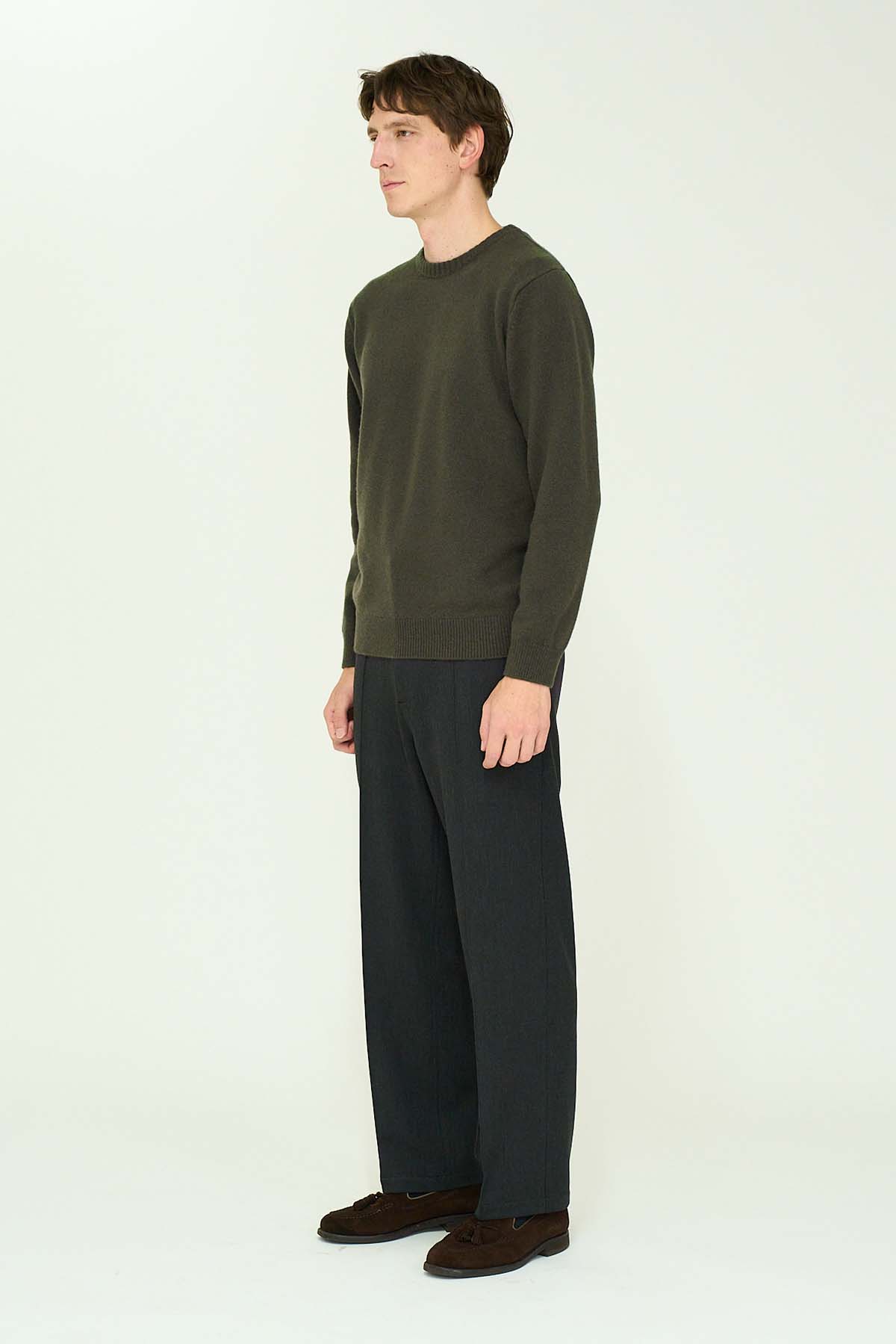 CASHMERE SILK WOOL CREWNECK
