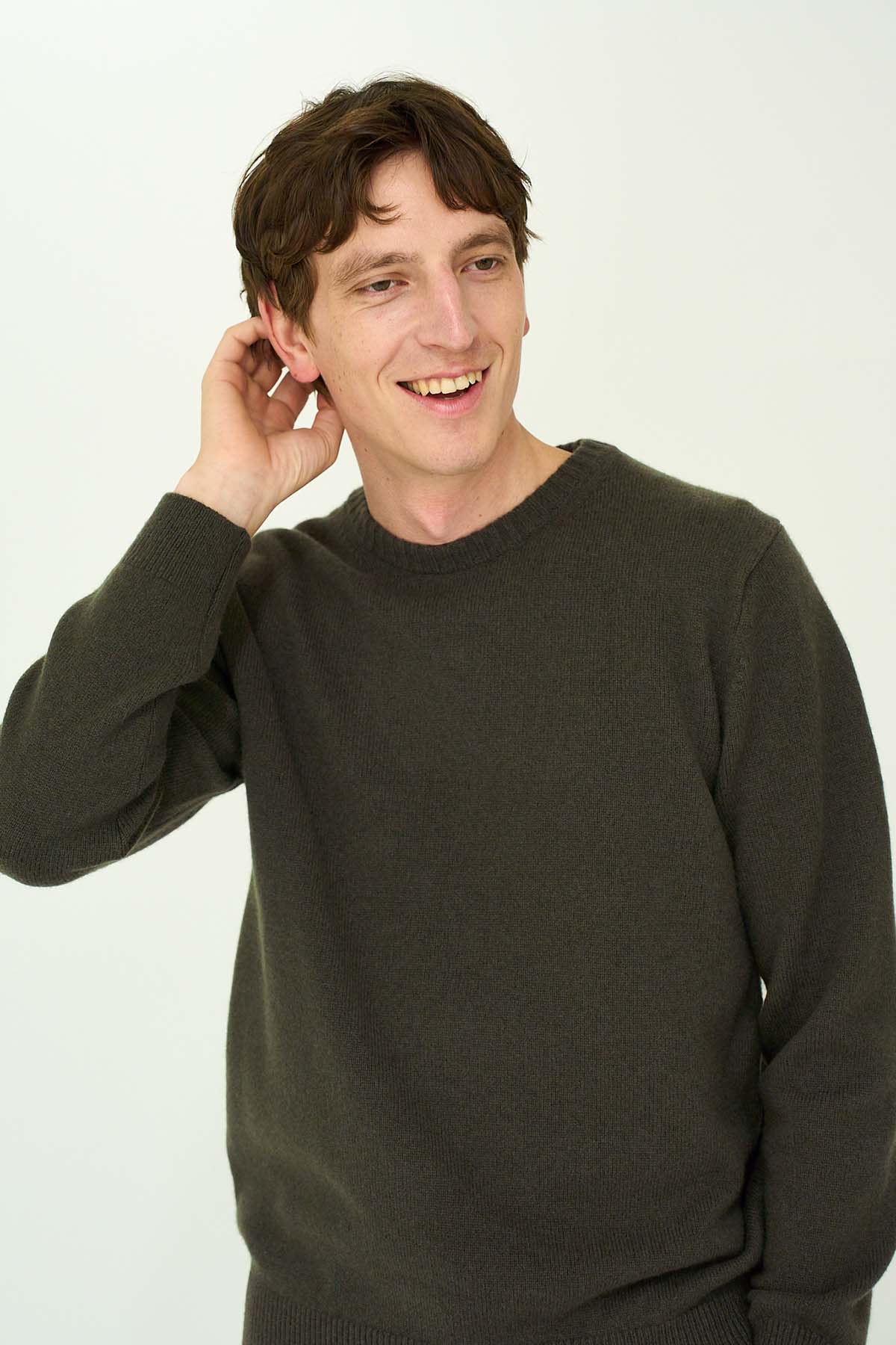 CASHMERE SILK WOOL CREWNECK