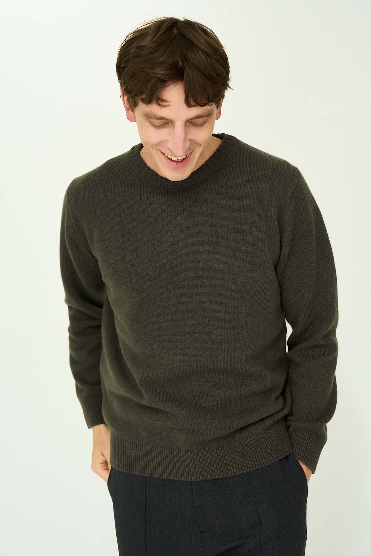CASHMERE SILK WOOL CREWNECK