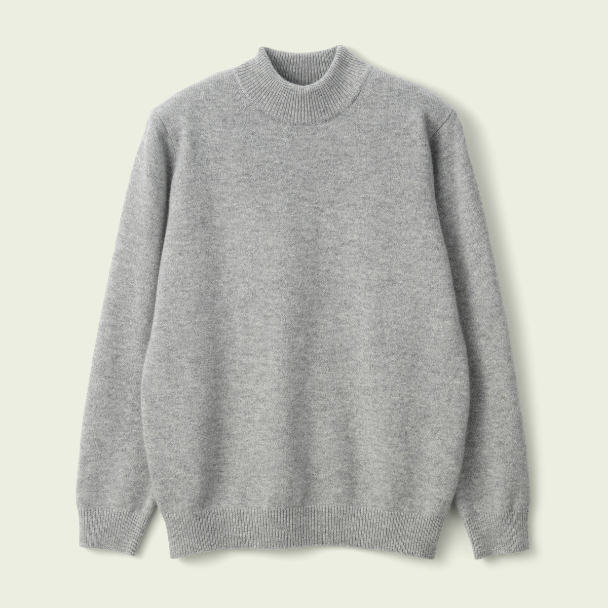 CASHMERE SILK WOOL MOCKNECK
