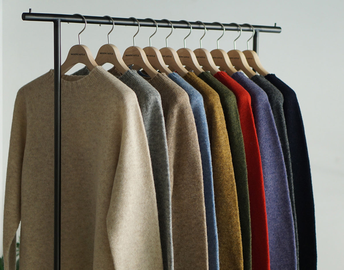 【UNISEX】SHETLAND WOOL CREWNECK SWEATER
