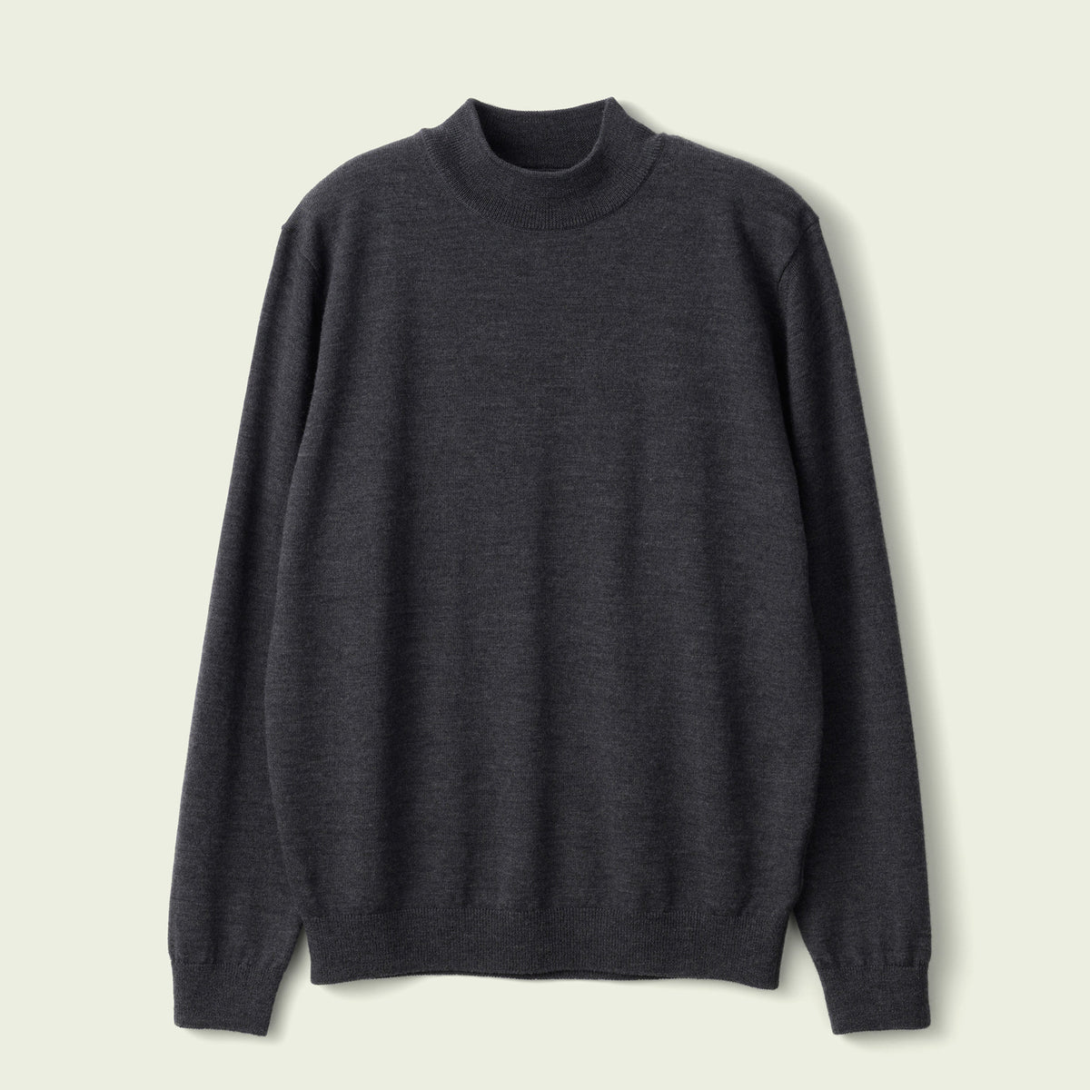12G Lightweight Merino Wool Mockneck