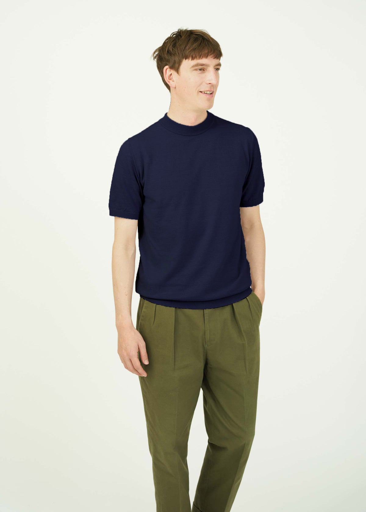 ICE COTTON MOCK NECK