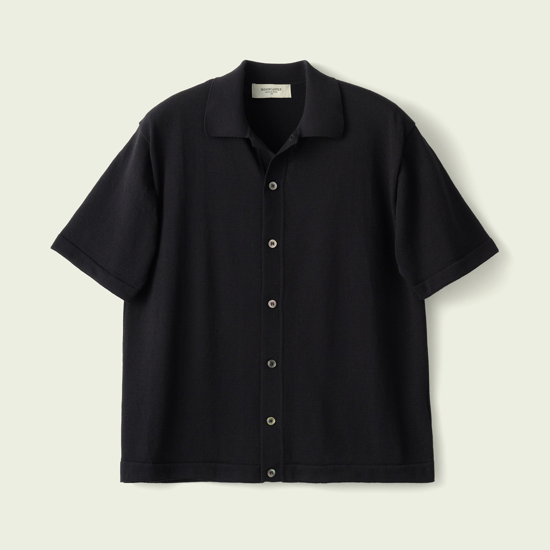 ICE COTTON OPEN COLLAR SHIRT
