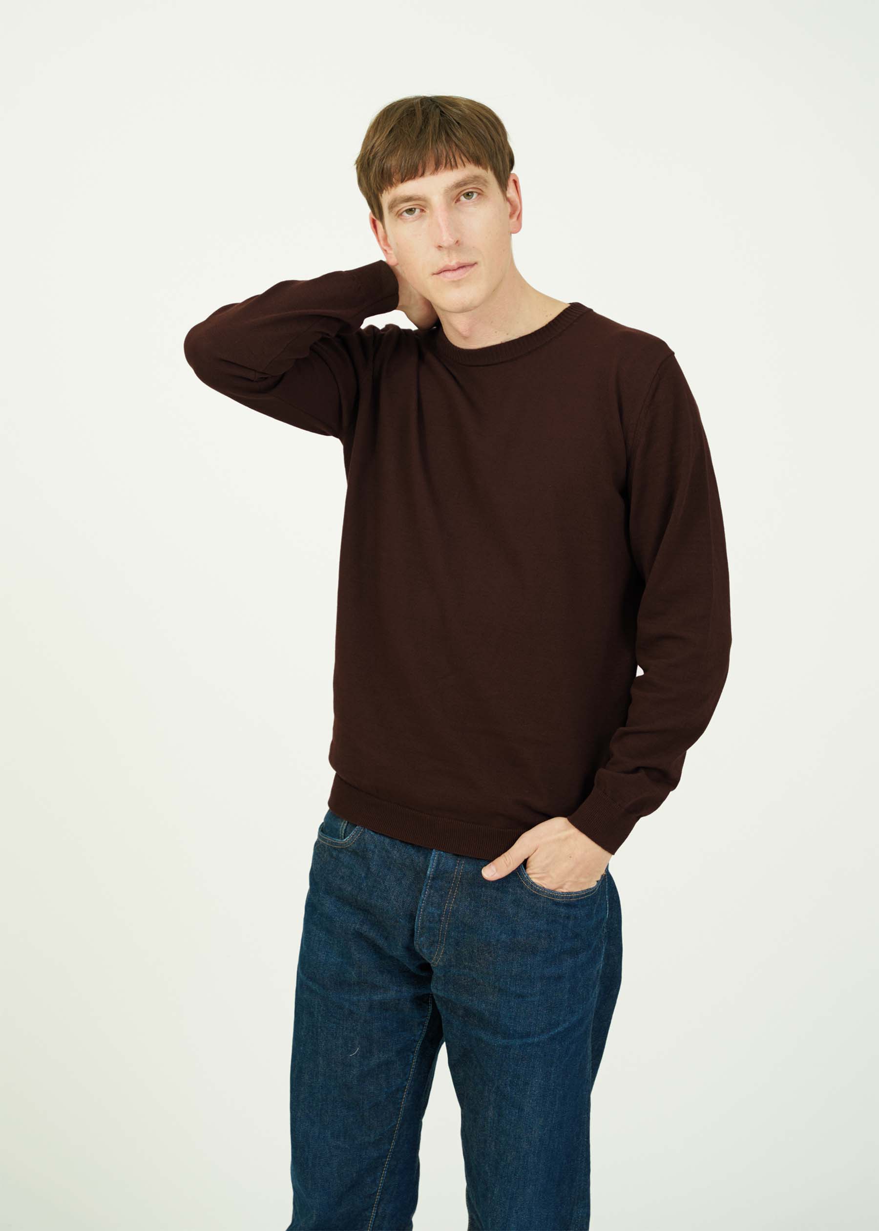 ICE COTTON LONG CREWNECK
