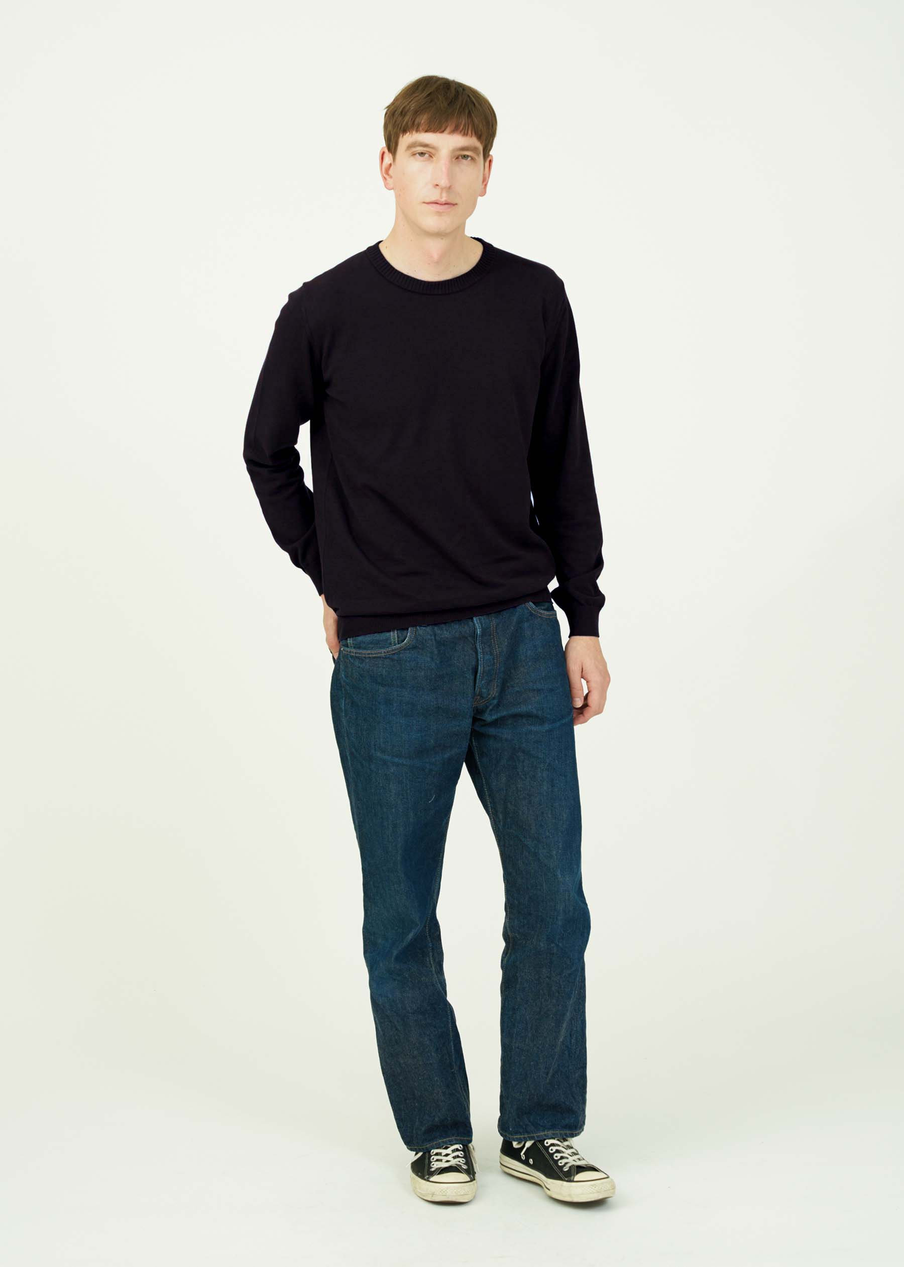 ICE COTTON LONG CREWNECK