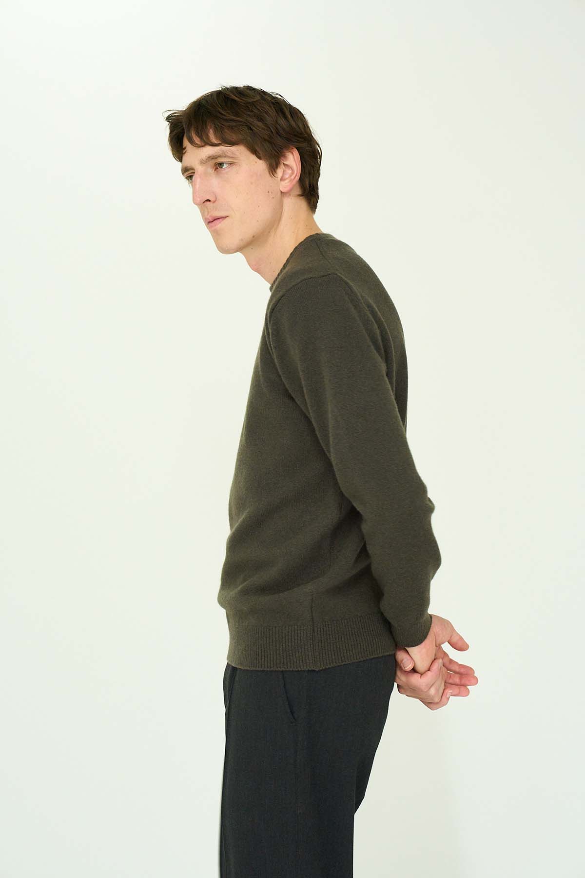 CASHMERE SILK WOOL CREWNECK