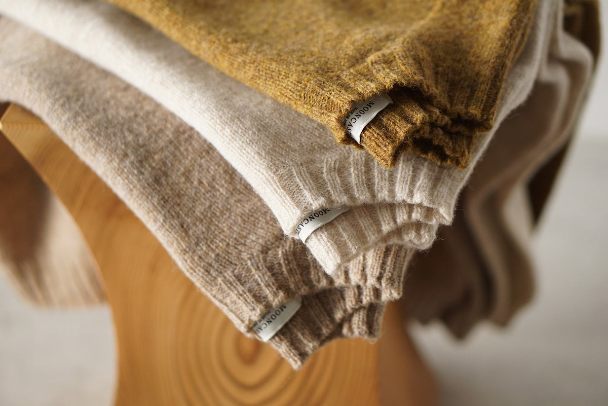 【UNISEX】SHETLAND WOOL CREWNECK SWEATER