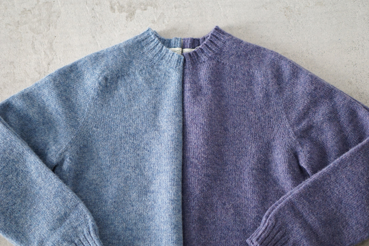 【UNISEX】SHETLAND WOOL CREWNECK SWEATER