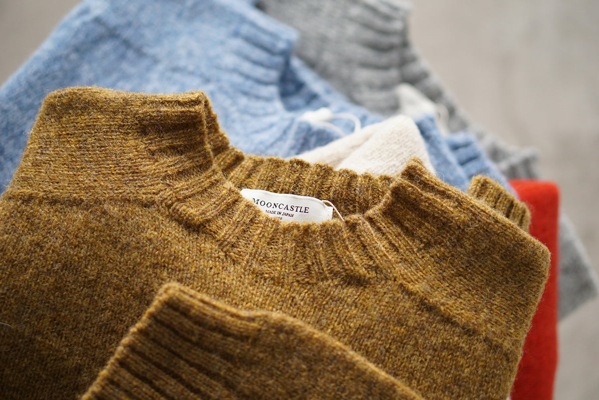 【UNISEX】SHETLAND WOOL CREWNECK SWEATER