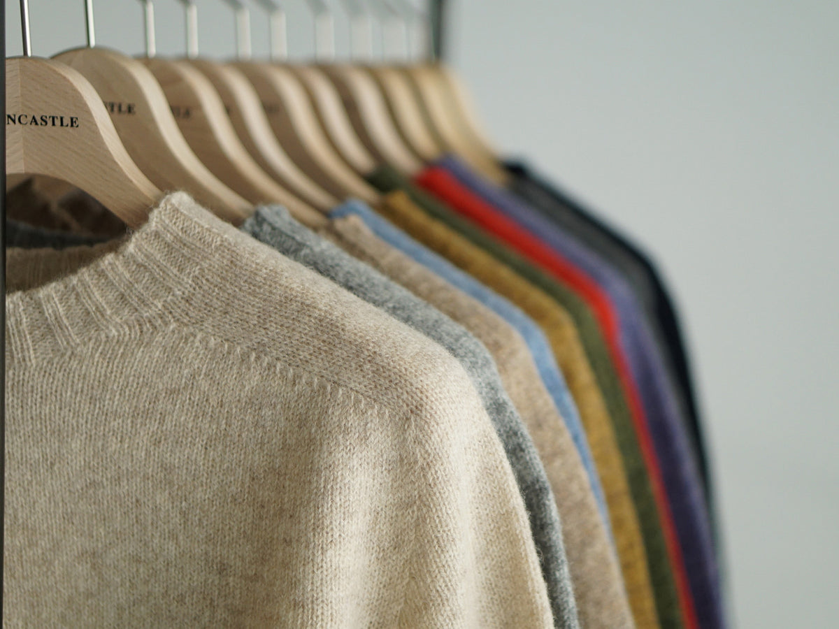 【UNISEX】SHETLAND WOOL CREWNECK SWEATER