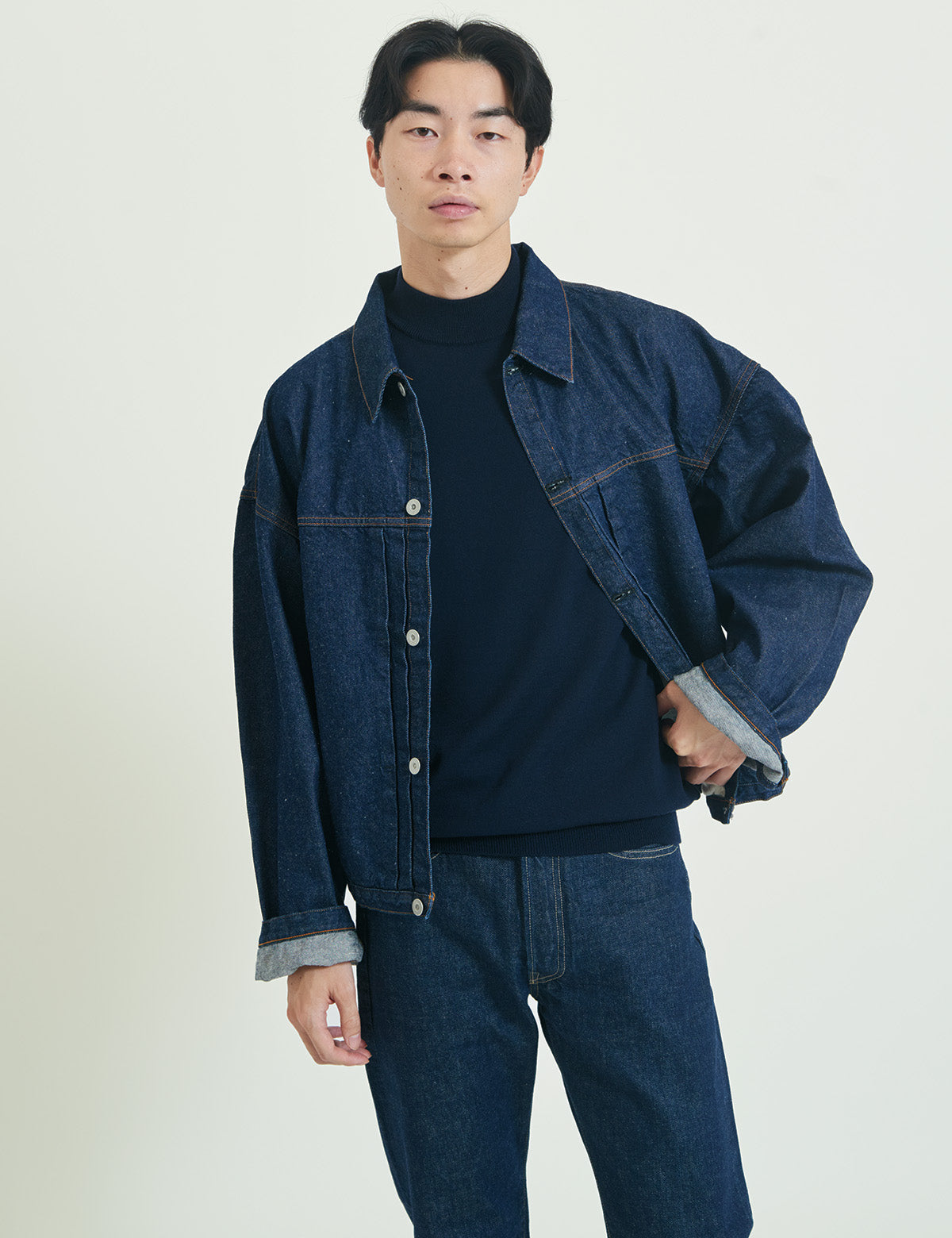 12G Lightweight Merino Wool Mockneck