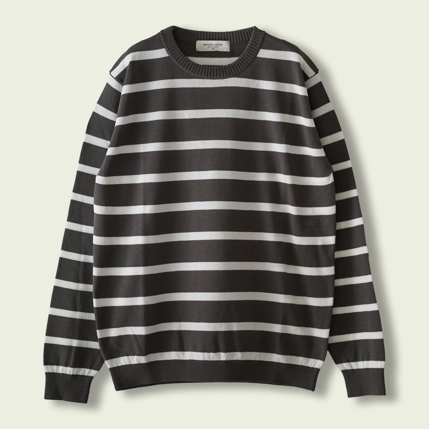 ICE COTTON BORDER LONG CREWNECK